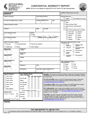 Los Angeles Confidential Morbidity Report