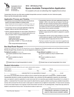 Space-Available Transportation Application