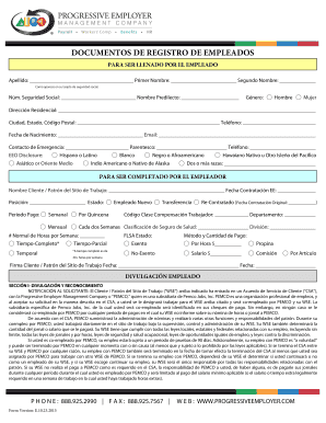 Documentos de Registro de Empleados