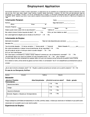 Employment Application