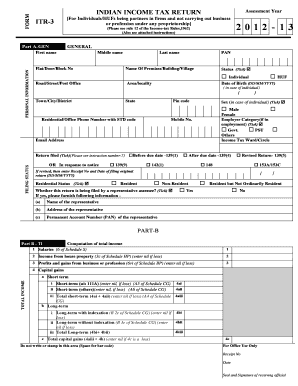Indian Income Tax Return ITR-3