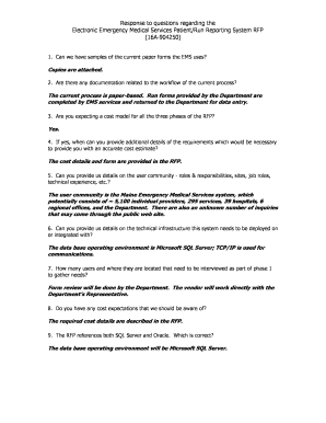 Maine EMS Patient Run Reporting Form
