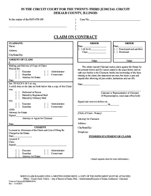 Illinois Claim on Contract