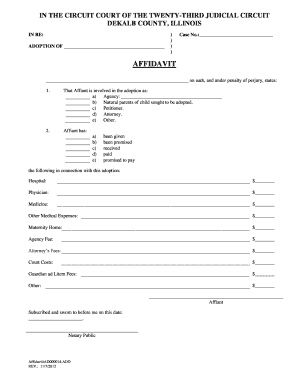 Adoption Affidavit