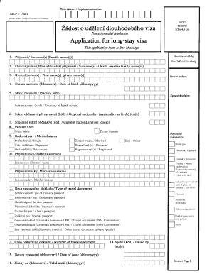Czech Republic Long-Stay Visa Application