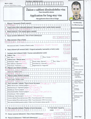 Czech Republic Long-Stay Visa Application