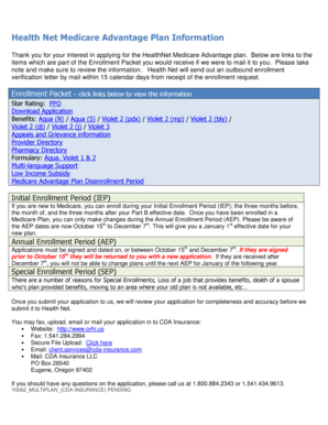Health Net Medicare Advantage Enrollment Form