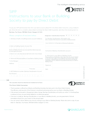SIPP Direct Debit Instruction Form