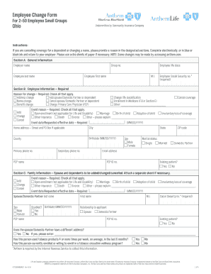 Employee Change Form