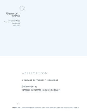 Medicare Supplement Insurance Application