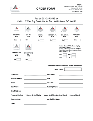 NBSTSA Order Form