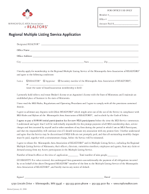 Regional Multiple Listing Service Application