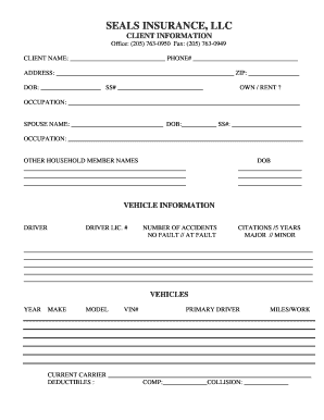 Client Information Form
