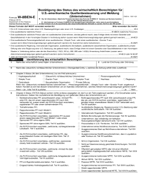 Bestätigung des Status des wirtschaftlich Berechtigten für U.S.-amerikanische Quellenbesteuerung und Meldung