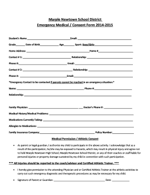 Emergency Medical Consent Form