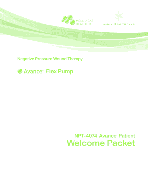 Negative Pressure Wound Therapy Welcome Packet
