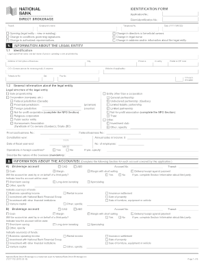 Legal Entity Identification Form