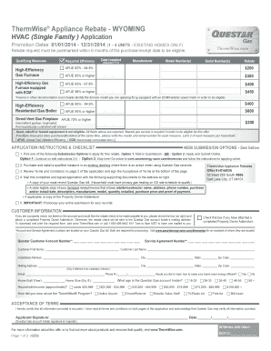 ThermWise HVAC Appliance Rebate Application