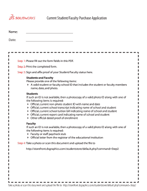 DS SolidWorks Student Edition Purchase Application