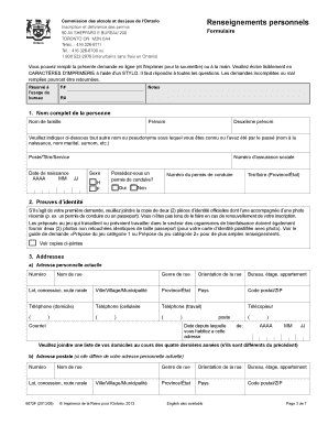 Formulaire d'inscription et de délivrance des permis