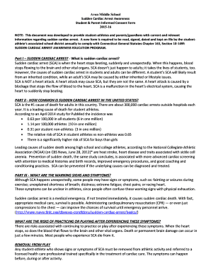 Sudden Cardiac Arrest Awareness Consent Form
