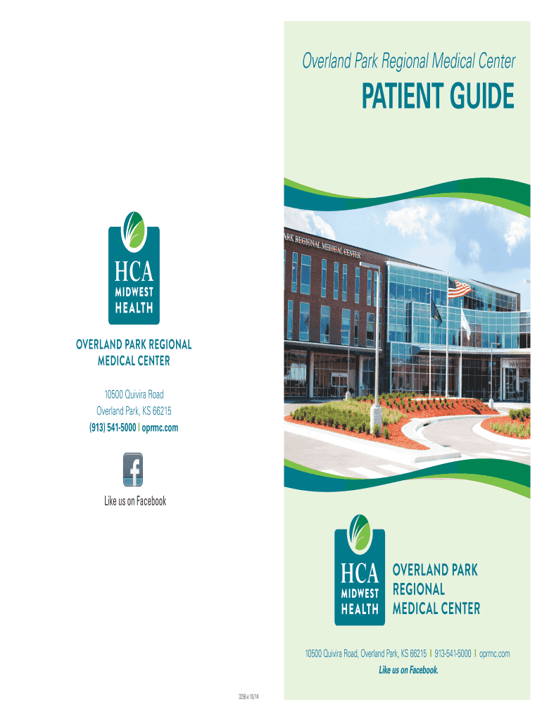 Fillable Online Overland Park Regional Medical Center Patient Guide
