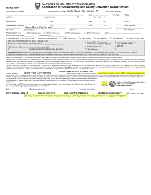 California School Employees Association Membership Application