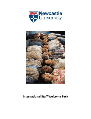 International Staff Welcome Pack - Newcastle University - ncl ac
