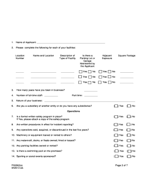 Professional and Network Security Liability Insurance Application