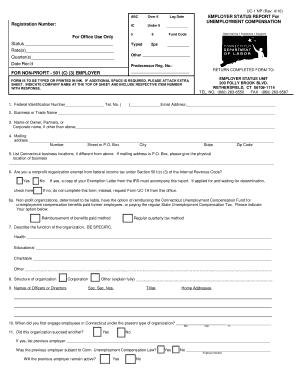UC-1 NP Employer Status Report