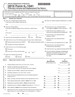 Illinois Fiduciary Income and Replacement Tax Return