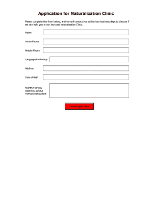 Application for Naturalization Clinic
