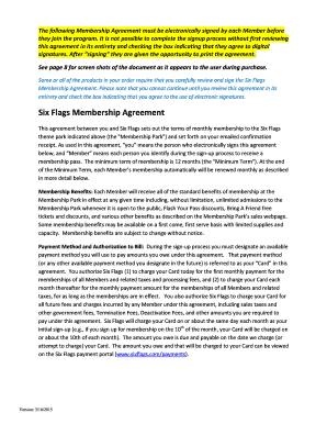 The following Membership Agreement must be electronically signed by each Member before