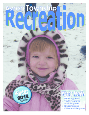 Byron Township Recreation Registration Form