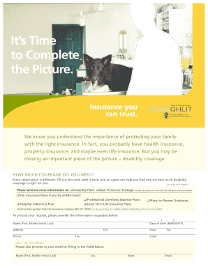 AVMA Disability Insurance Application