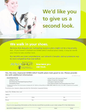 AVMA GHLIT Medical Plans Request Form