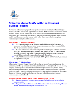 Missouri Budget Project Donation Form