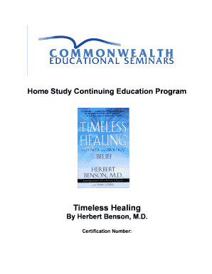 Timeless Healing Certification Exam