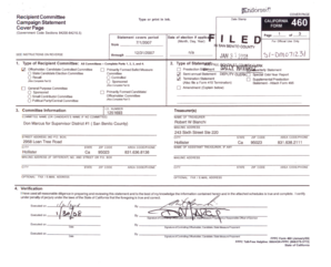 California Campaign Statement Form 460