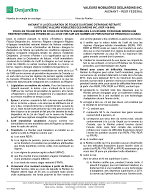 Avenant – REIR Fédéral
