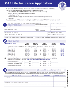 CAP Life Insurance Application