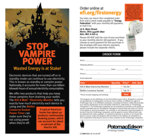 FirstEnergy Order Form