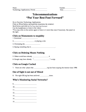Technology Applications Worksheet