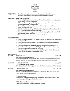IT Support Resume Template