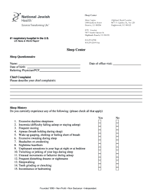 Sleep Questionnaire