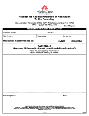 Medication Formulary Request Form
