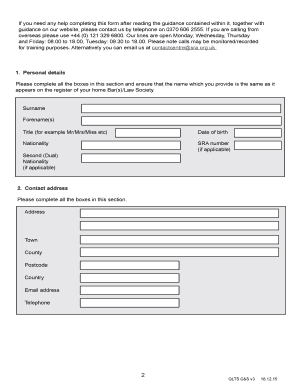 QLTS Character and Suitability Application