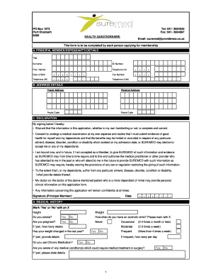 Health Questionnaire for Chronic Patients