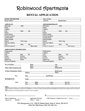 Rental Application