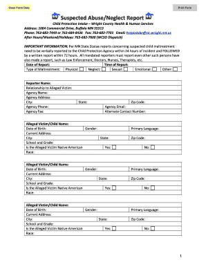 Child Protection Intake Form